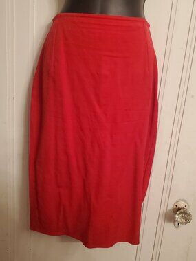 Mode Merr Red Pencil Skirt Size Medium